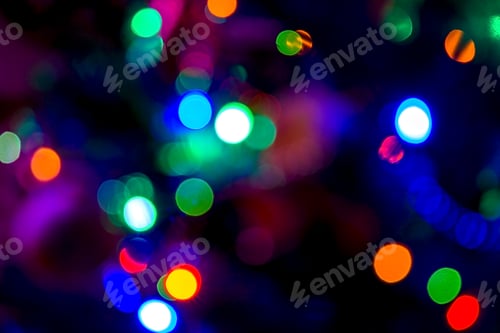 Preview: Christmas abstract blurred background.
