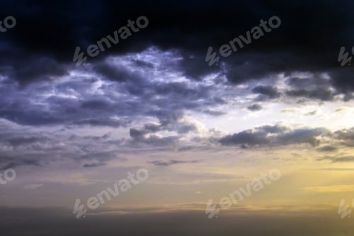 Preview: Dark cloudy sky background.