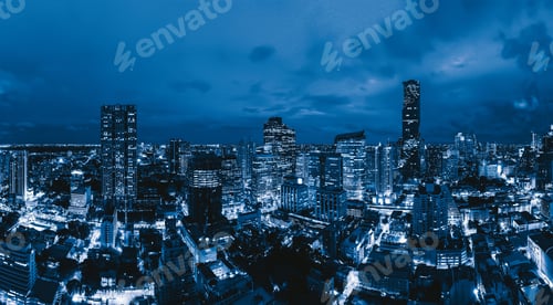 Preview: Bangkok downtown, Thailand in urban city in Asia.