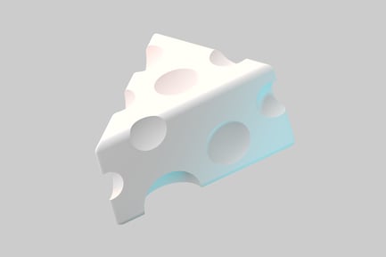 Preview: Cartoon cheese wedge chunk slice