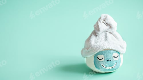 Preview: Concept of Spa procedures. Face mask at home .
