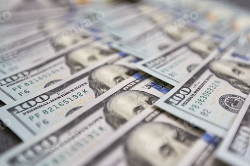 Preview: Hundred Dollar Bills in Crisp Close Up