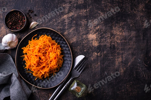 Preview: Spicy korean carrot salad in jar