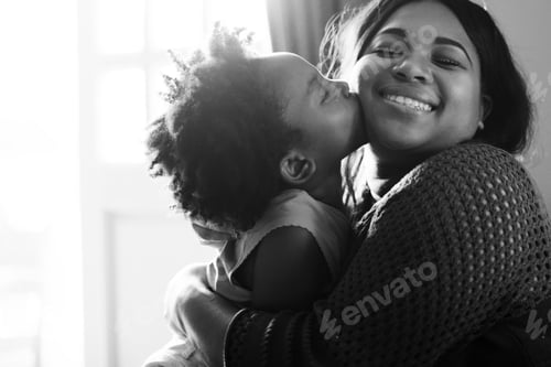 Preview: African mother and daughter having a good time together