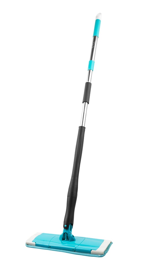 Preview: Blue plastic mop isolated on white background