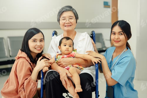 Preview: Multi-Generational Women Gathering in Medical Setting