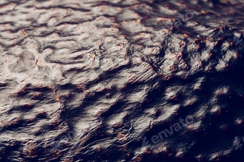 Preview: Detail photo of an avocado skin. Brown textured skin of an avocado fruit