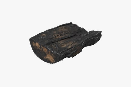 Preview: Charred Firewood Log - Burnt Wood Piece