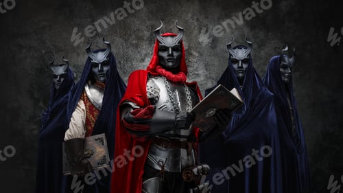 Preview: Five brothers of dark cult dressed in dark robes