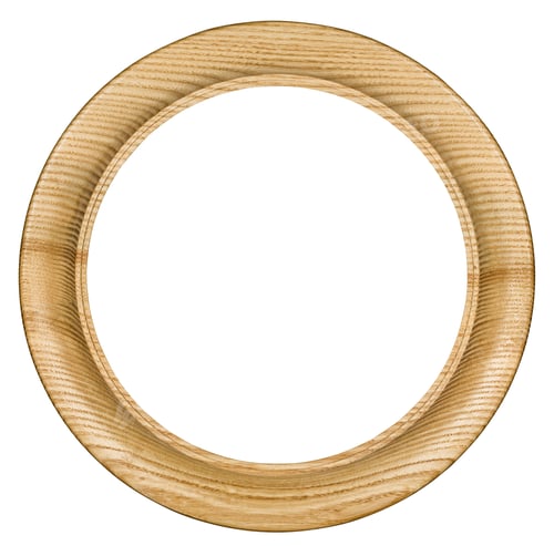Preview: Wooden picture frame, on white background, with clipping path