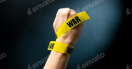 Preview: Tape with war text