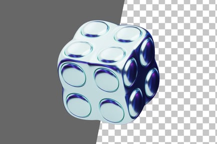 Preview: Chromatic Abstract Smooth Cube 3D Icon