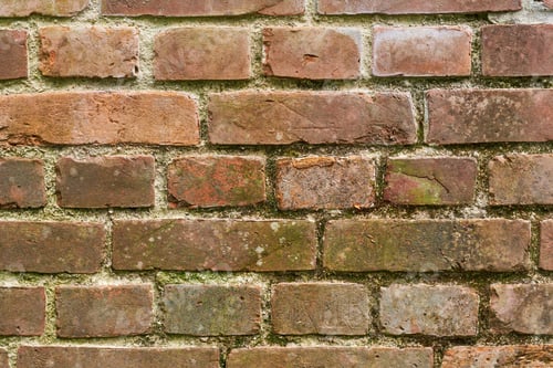 Preview: Background - brick wall. A photo of a very old brick wall.
