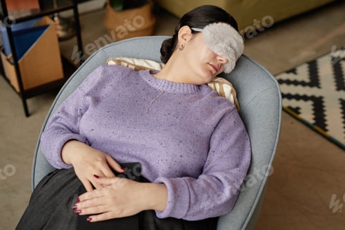 Preview: Woman Sleeping at Work