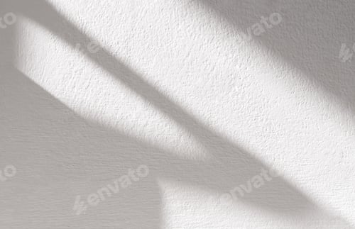 Preview: Shadow overlay on grey cement wall texture.Sunlight reflection from window on Concrete floor