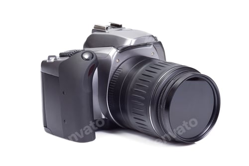 Preview: photo camera on white