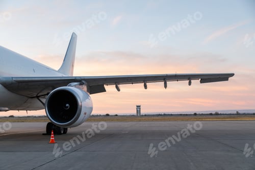 Preview: Plane wing and engine