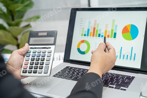 Preview: Asian accountant working and analyzing financial reports project