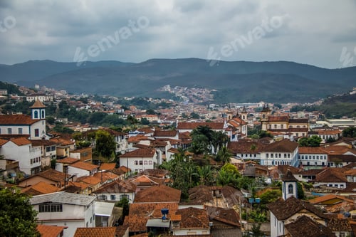 Preview: Aerial view of Mariana City - Minas Gerais, Brazil