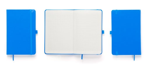 Preview: paper notebook or note pad isolated at white