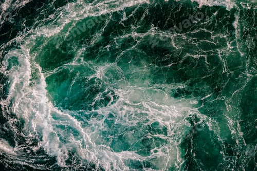 Preview: Blue waves of water of the river and the sea meet each other during high tide and low tide.