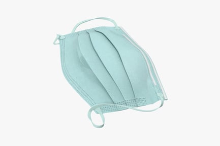 Preview: Light Blue Disposable Surgical Mask