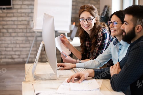 Preview: Software engineers working on project