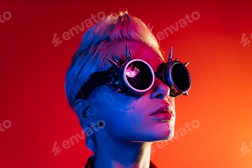 Preview: Representation of a bionic super human with advanced technology parts
