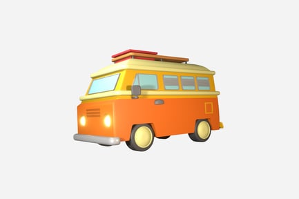 Preview: Caravan 3D Illustration