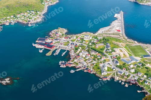 Preview: Beautiful landscape in Lofoten Islands in Summer, Norway