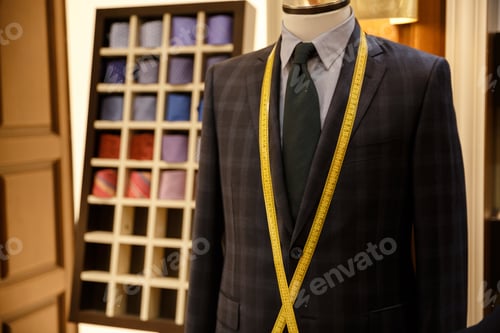 Preview: Photo of men suit jackets on hanger