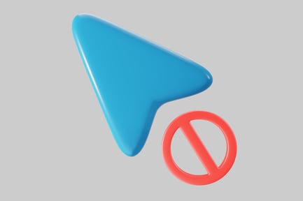Preview: Prohibited cursor pointer element