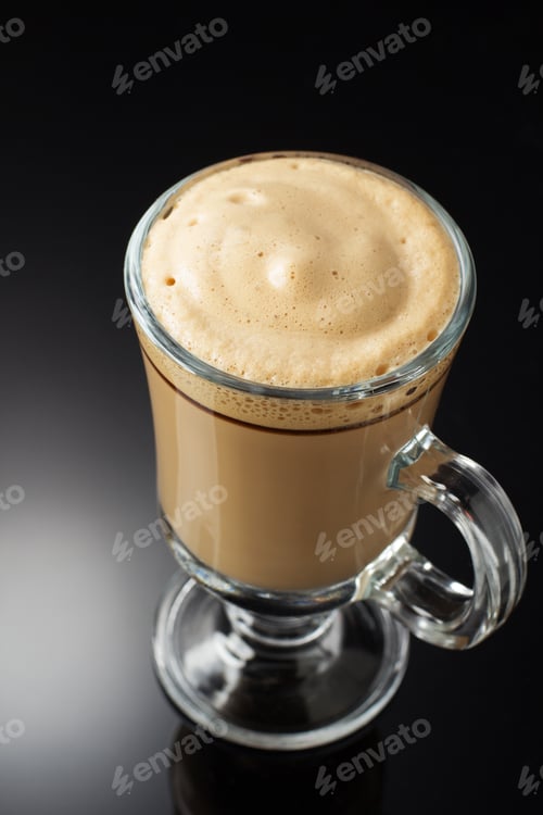 Preview: cup of coffee on black