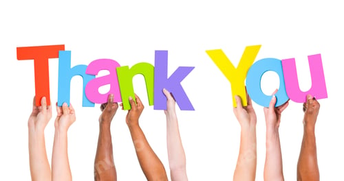 Preview: Multi-Ethnic Group Of People Holding The Word Thank You