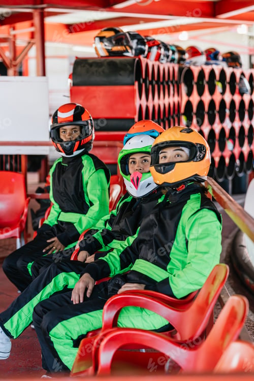 Preview: Young people preparing for go kart racing