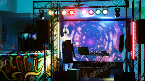Preview: Club with mixing station and lights