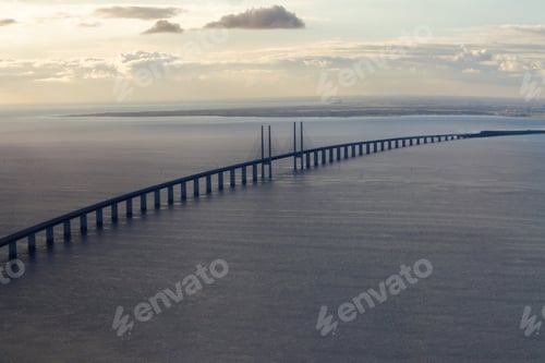 Preview: Aerial view of Oresund bridge