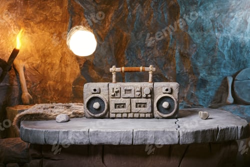 Preview: Entertainment in the Stone Age: boombox in a cave