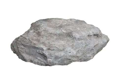 Preview: rock isolated on white background .
