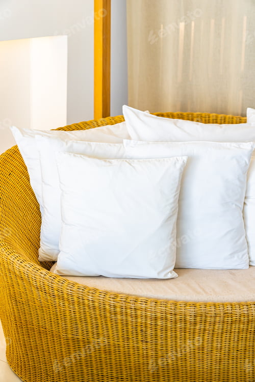 Preview: Pillow on sofa decoration interior of living room area