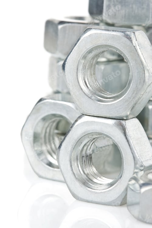 Preview: metal nuts tool on white