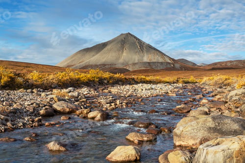 Preview: Mountains in tundra