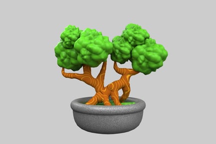 Preview: Abstract tree in a pot