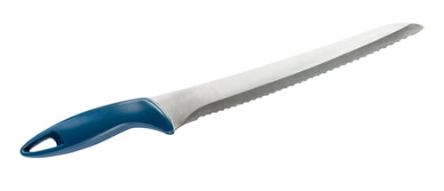 Preview: bread knife with plastic handle cutout on white