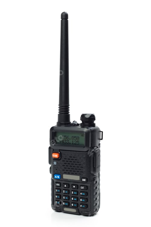 Preview: Handheld communication device with antenna designed for clear radio transmissions in various
