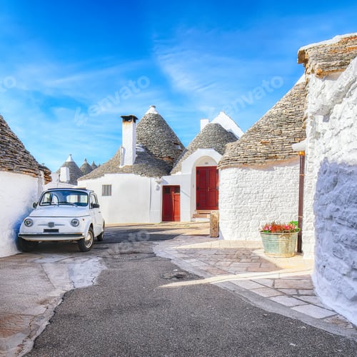 Preview: Trulli of Alberobello typical houses street view