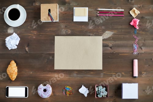 Preview: Flat Lay Of Creative Person