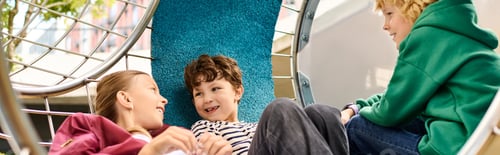 Preview: Children delight in autumn hues while relaxing in a cozy outdoor nook