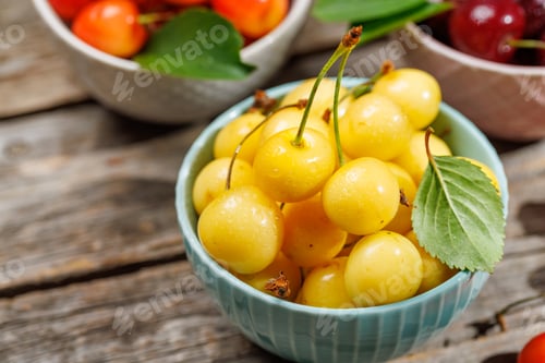 Preview: A vibrant and colorful cherry, bursting with sweet juiciness