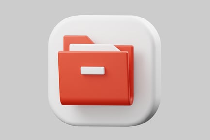 Preview: Red file folder icon